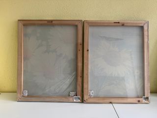 2 quadri fotografici su tessuto. Margarita