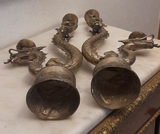 Coppia candelabri asiatici