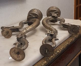 Coppia candelabri asiatici