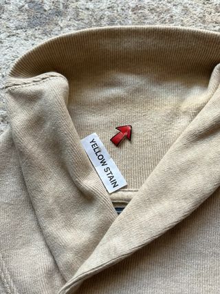 Polo Ralph Lauren Sz L Small Pony Beige Sweatshirt