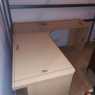 Mesa estudio despacho curva