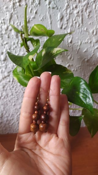 Pendientes madera