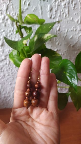 Pendientes madera