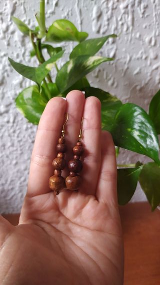 Pendientes madera