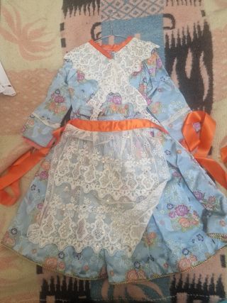 Traje de fallera niña 3 hasta 7 años