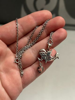 Collar con colgante "Ángel con corazon" plata 925