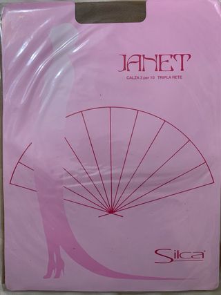 Calze per reggicalze tg 9 e 1/2 Silca colore fumo