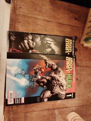 Ultimate iron man VS. Hulk comic