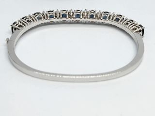 pulsera oro 18k diamantes y zafiros