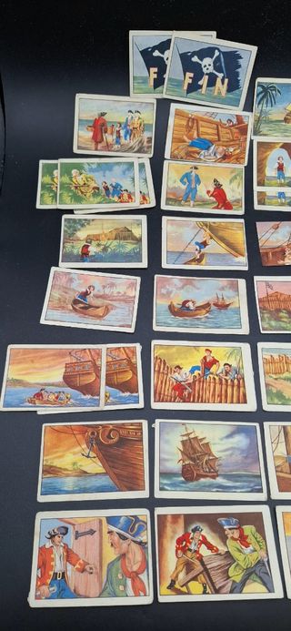 Lote cromos antiguos la isla del tesoro