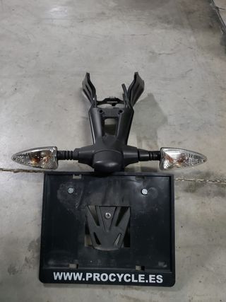 Porta matrícula para moto.