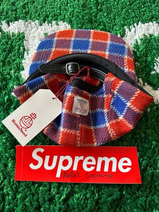 Gorra Supreme Harris Tweed Camp Cap Red Plaid