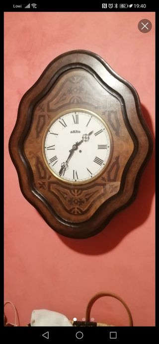 Reloj de pared antiguo de madera SARS – Mecánico