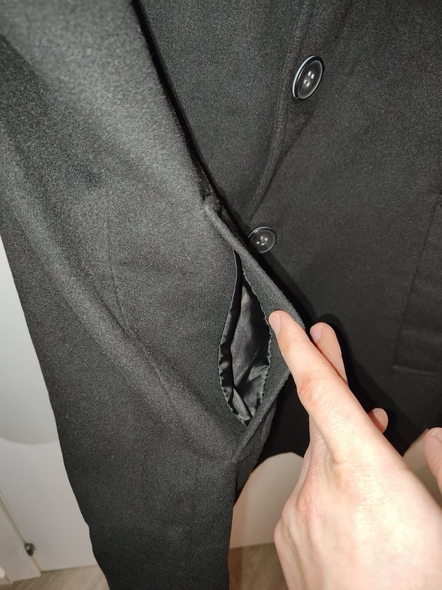 Abrigo Negro de Hombre