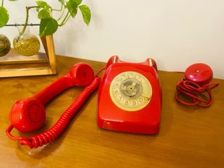Telefono fijo Heraldo Citesa rojo