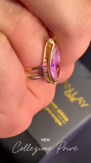 Anillo pink stone Oro 18k