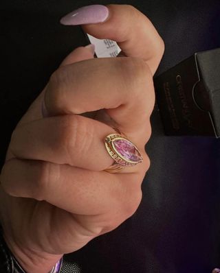 Anillo pink stone Oro 18k