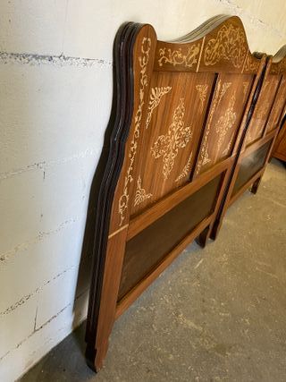 ✅cabecero Antigua marqueteria RESTAURADA