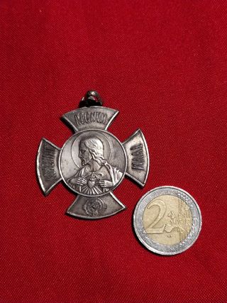 Colgantes Corazon Jesus y Maria