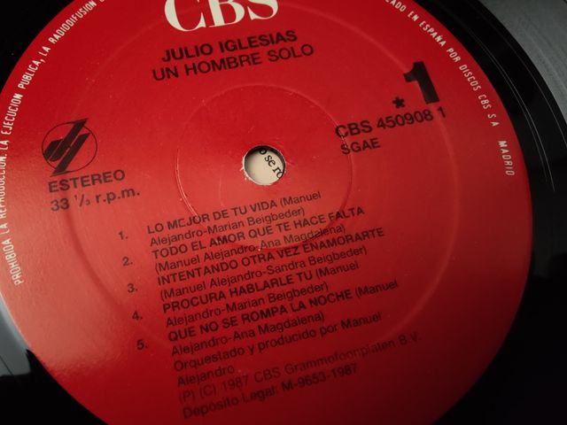 Vinilo Julio Iglesias