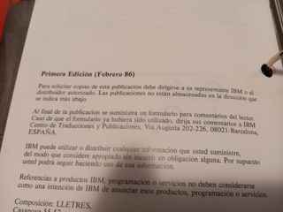 Vendo Guia de operaciones IBM PC XT