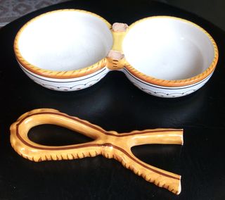 Deruta porta vivanda vintage ceramica Italia