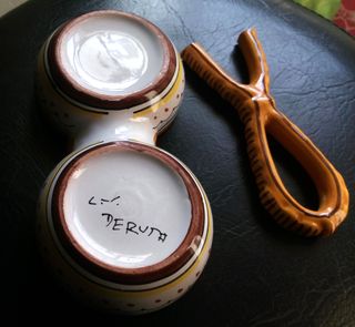 Deruta porta vivanda vintage ceramica Italia