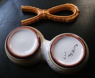 Deruta porta vivanda vintage ceramica Italia