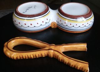 Deruta porta vivanda vintage ceramica Italia