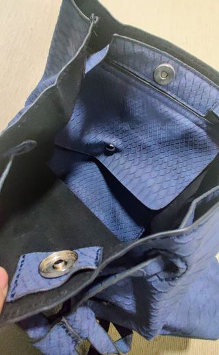 Original bolso mochila de color azul