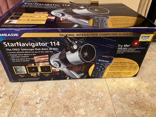 Telescopio marca MEADE modelo StarNavigator 114