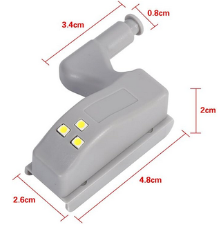 10 Luces armarios bisagra automatica + Pilas 23A