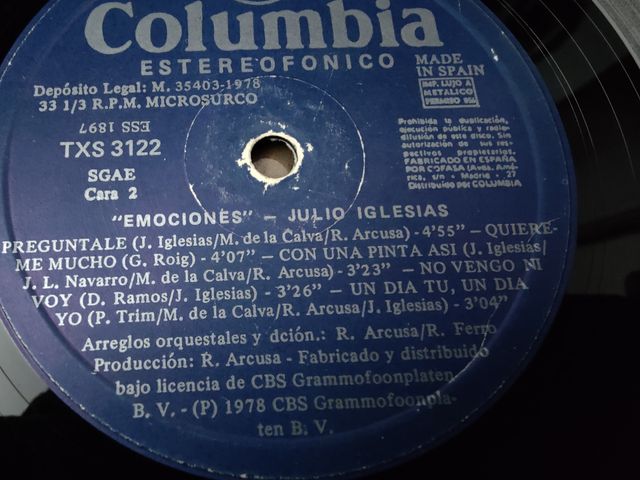 Vinilo Julio Iglesias