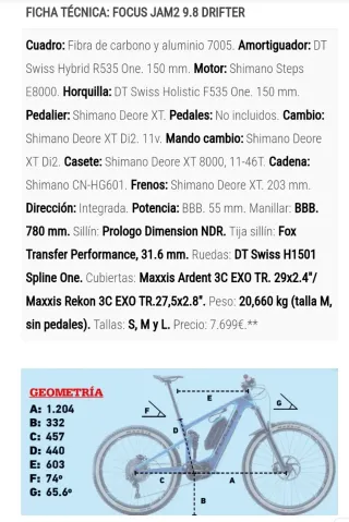 Bicicleta eléctrica Focus Jam 2