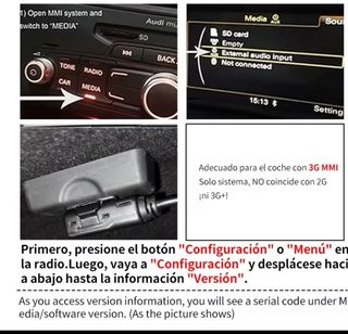 Adaptador bluetooth AMI AUDI