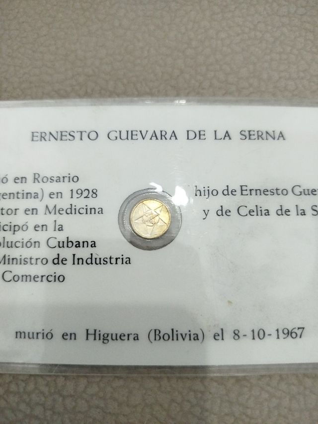 Tarjeta moneda Che Guevara