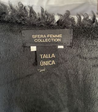 CHALECO PELO "SFERA" NEGRO