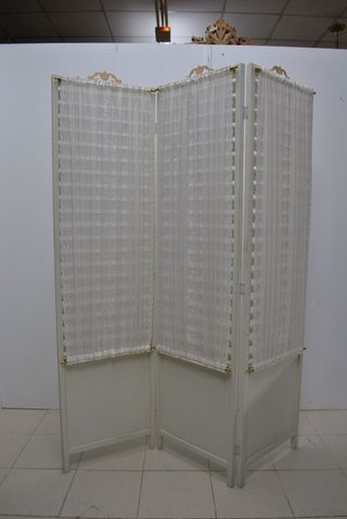 biombo madera blanco