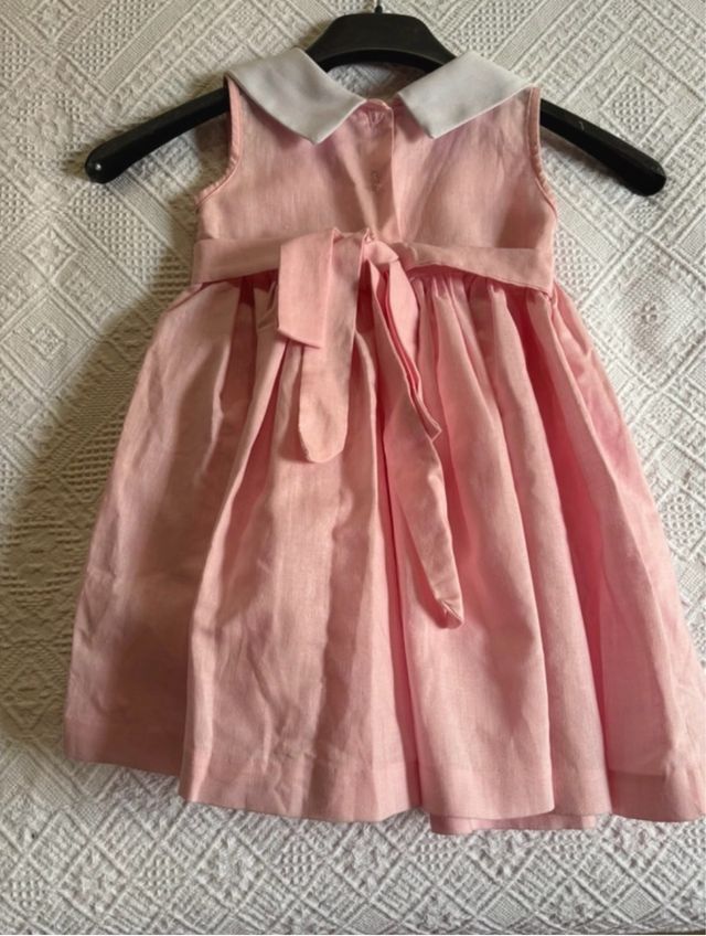 Abito bambina ricamato a mano