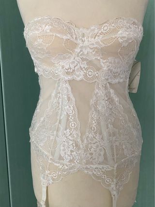 Corpetto in pizzo con reggicalze tg 2B IT Penrose