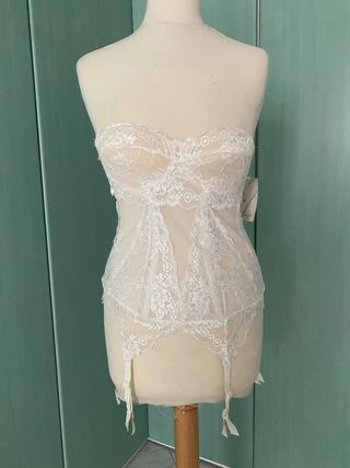 Corpetto in pizzo con reggicalze tg 2B IT Penrose