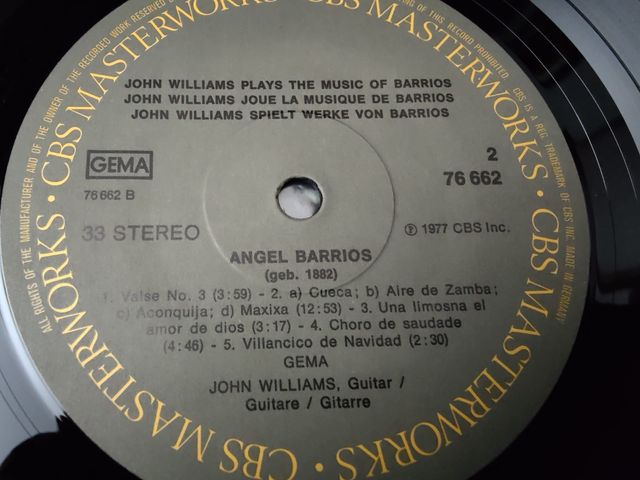 Vinilo John Williams - Barrios