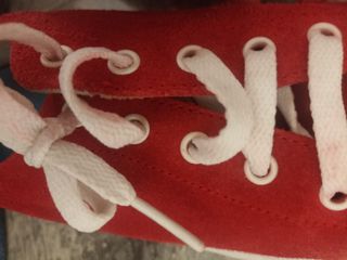 Zapatillas rojas plataforma piel de Serraje mimao