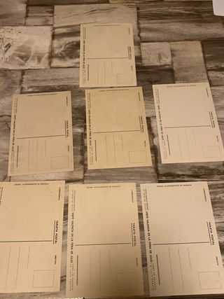 Lote 7 postales Gran Feria Valencia 50’s