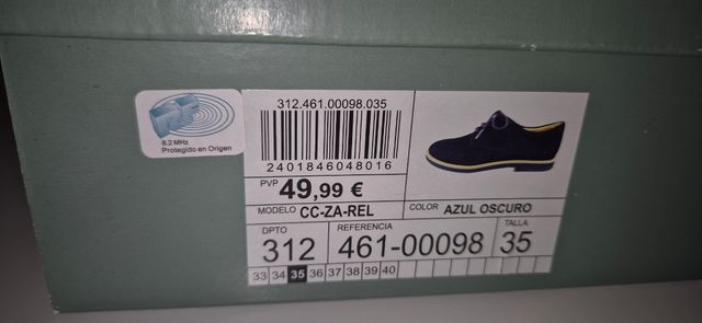 LOTE de zapatos de vestir niño más americana azul.