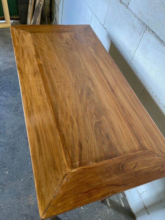 ✅consola antigua marqueteria RESTAURADA