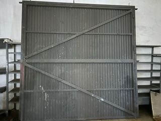 puerta garaje abatible corredera acero 3 x 3 
