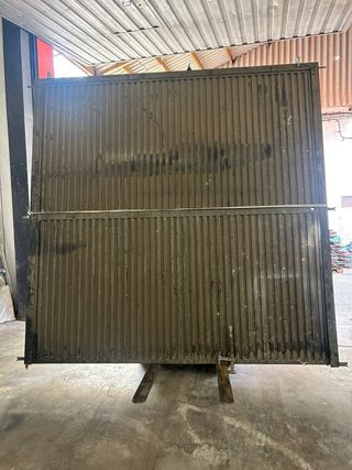 puerta garaje abatible corredera acero 3 x 3 