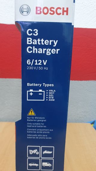 Cargador de baterías bosch 6-12