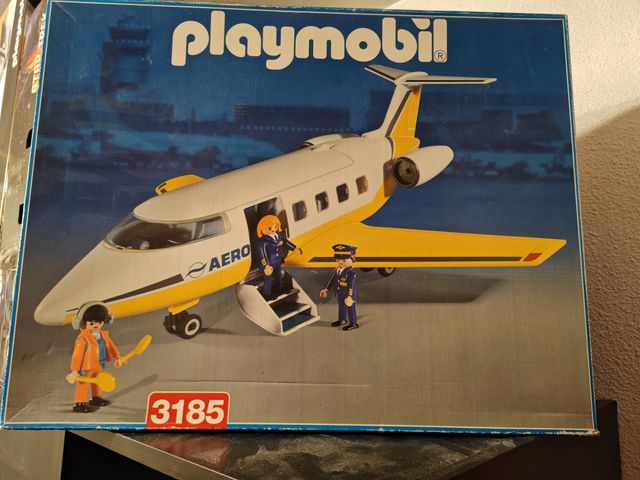 Playmobil 3185 Jet Avion privado blanco y amarillo